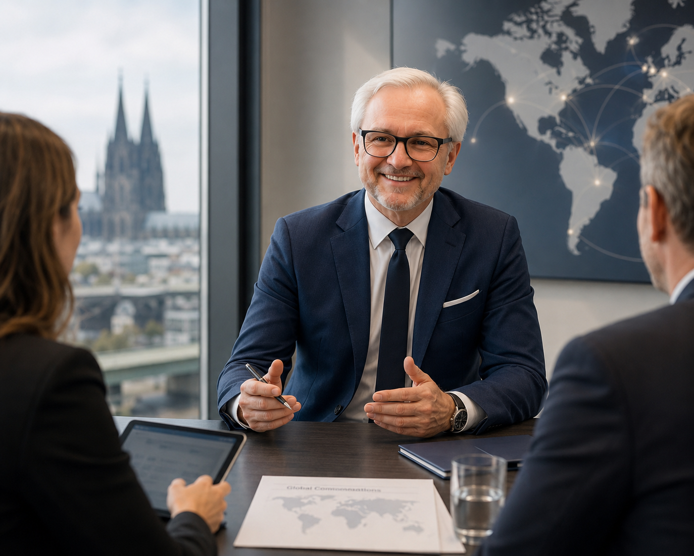 Udo Foerster in a professional international business meeting in Germany