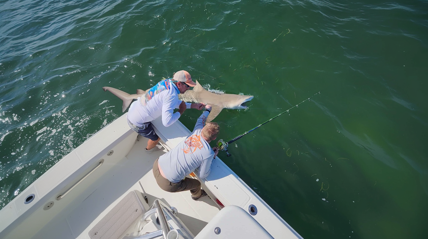 Shark fishing excursion in the Florida Keys