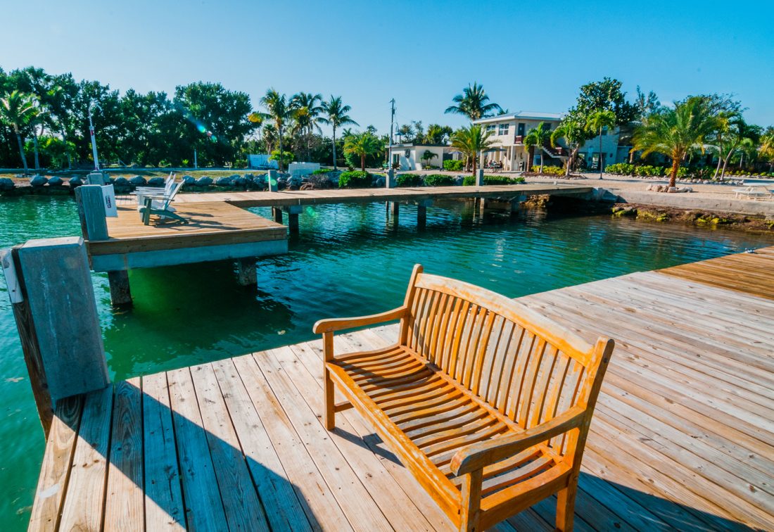 Florida Keys style waterfront view